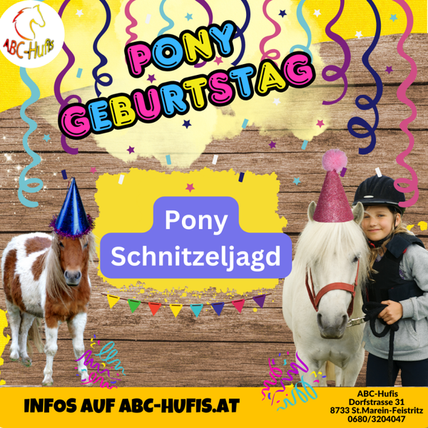 Pony-Schnitzeljagd ab 7 Jahre