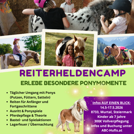 Reiterheldencamp/Ponycamp 14.5-17.5.2026