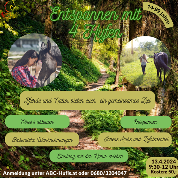 Entspannen mit 4 Hufen  13.4.2024
