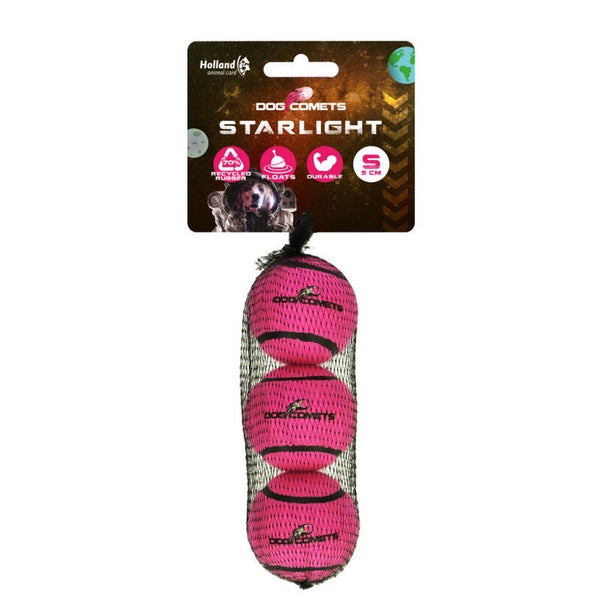 Balle de Tennis Dog Comets Starlight  (Lot de 2 ou 3)