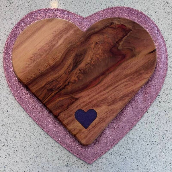 Warm Tones Heart Charcuterie Board