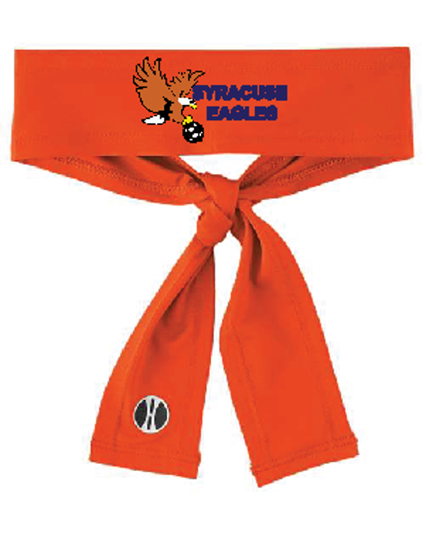 Head Band -Tie  with Eagles Logo- Orange