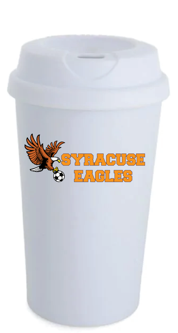 12oz White Double-Walled Polymer Sublimation Tumbler