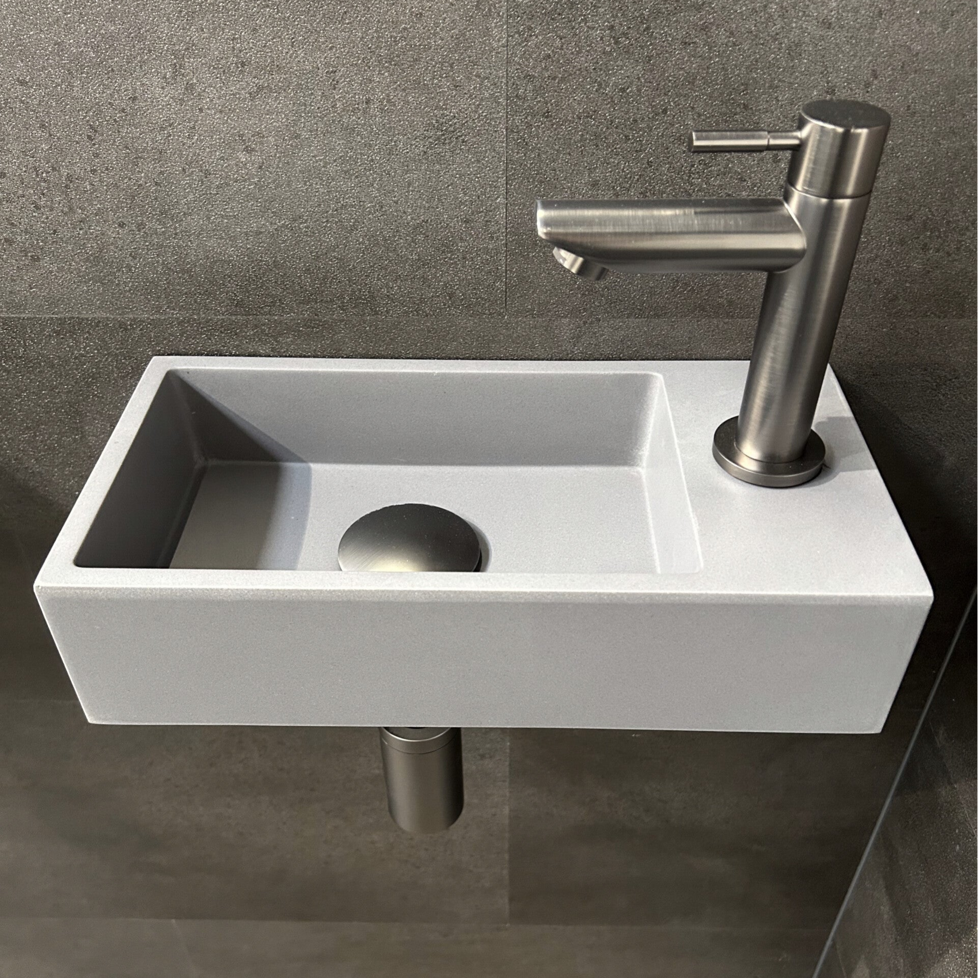 Toilet wastafel Sanibell INK grijs