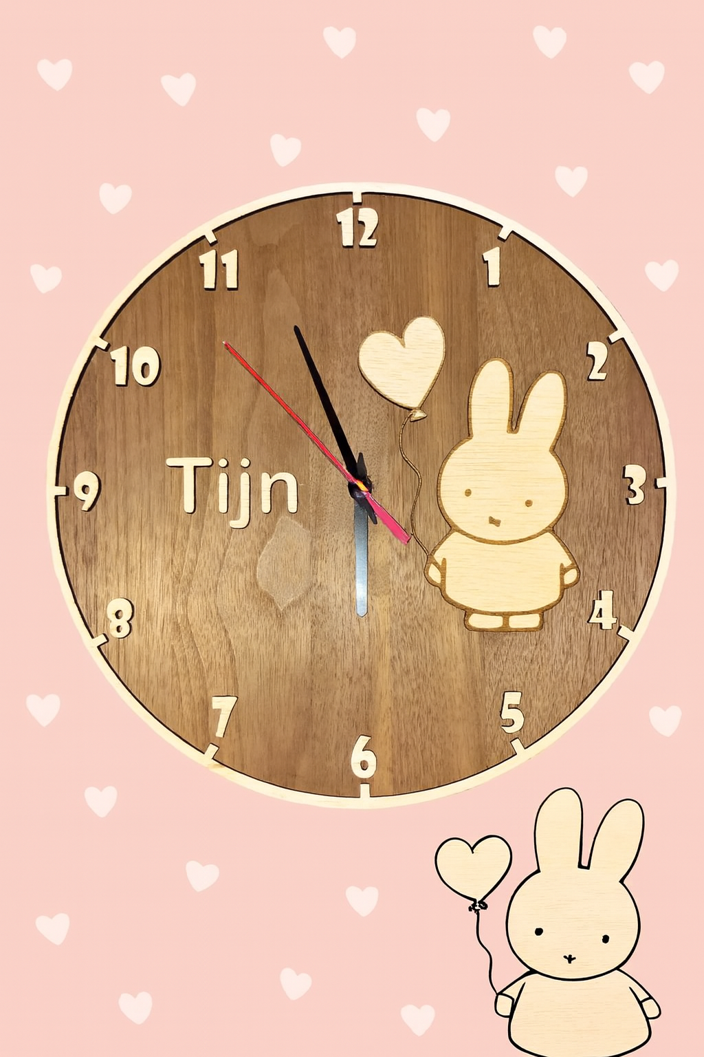 Houten Kinderklok – met Naam