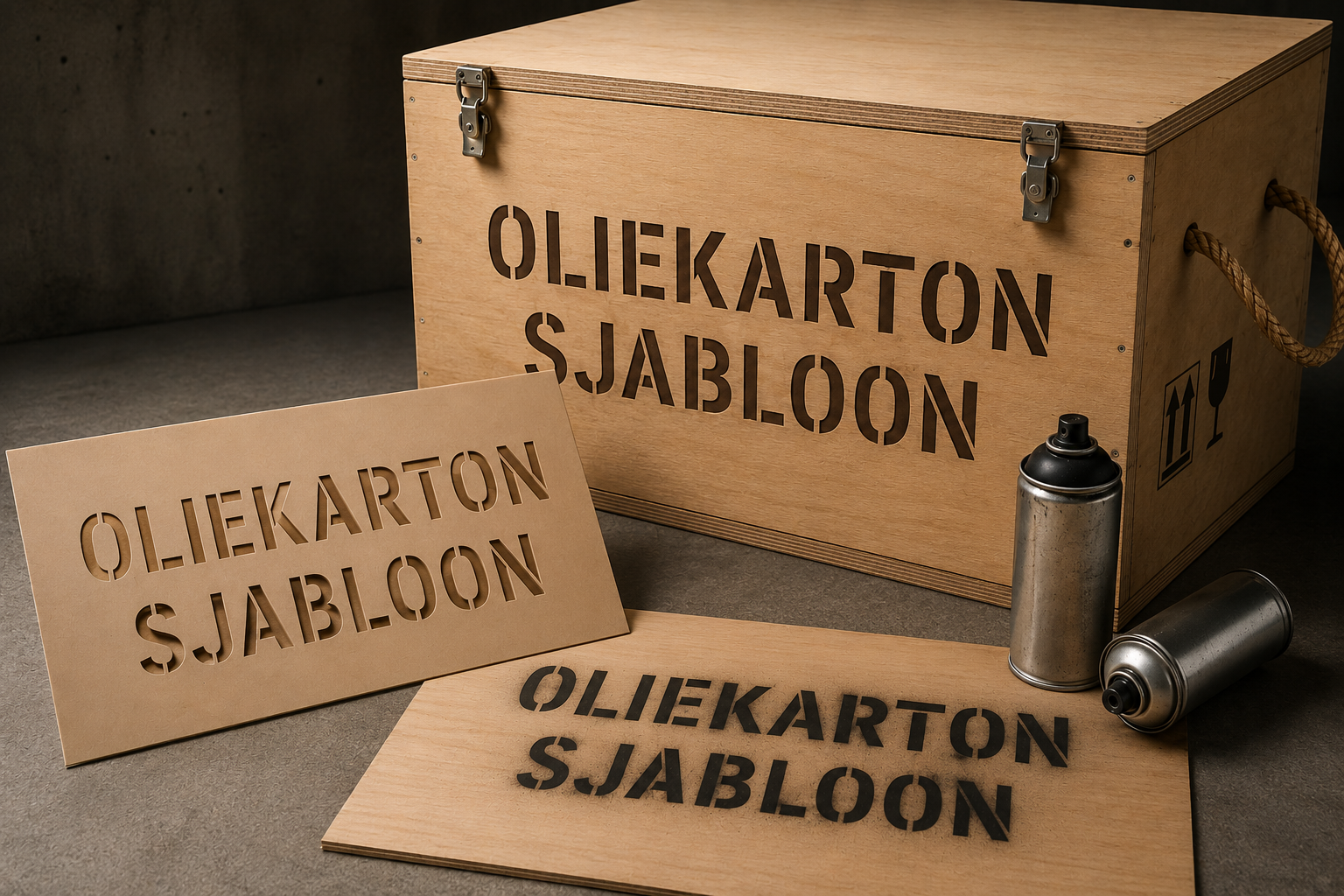 Oliekarton Sjabloon 17 x 61 cm (6,5 x 24 inch)