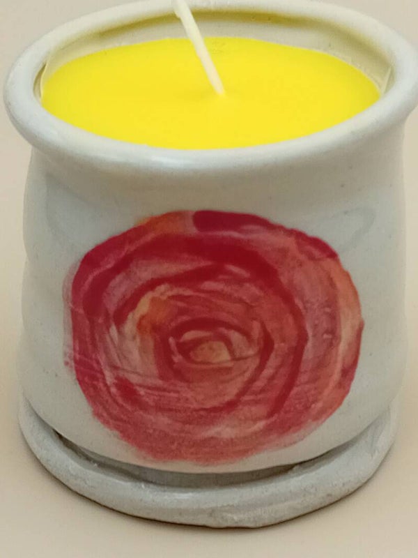 Sfeerkaars in keramiek (WBS80)