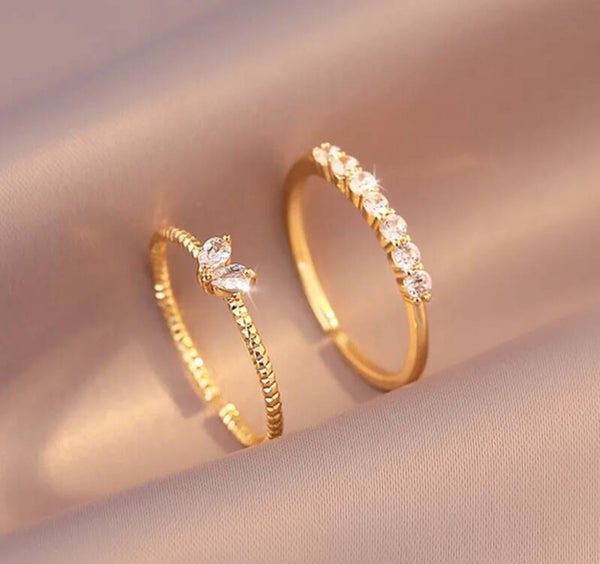 512 Par anillos ajustables brillantes