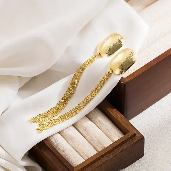 1142	Aretes cadenas 2-acero inoxidable