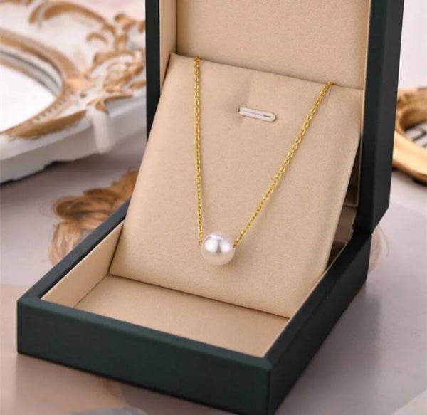 Collar c/perla Dorado