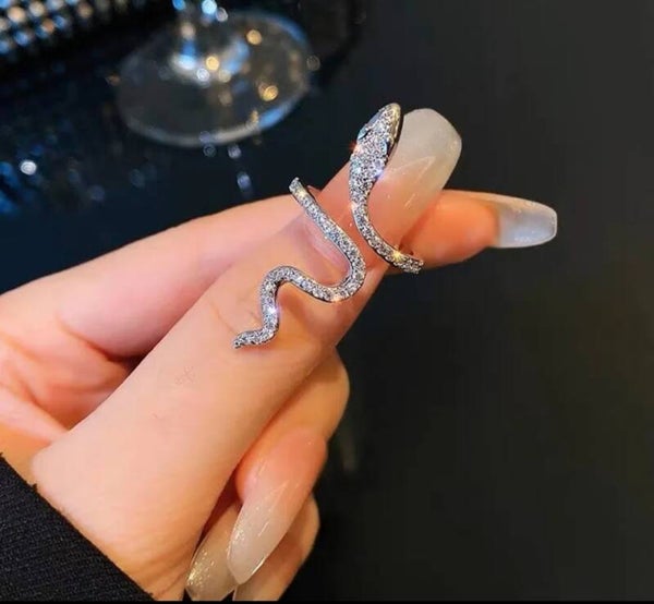 449 Anillo serpiente diamantado