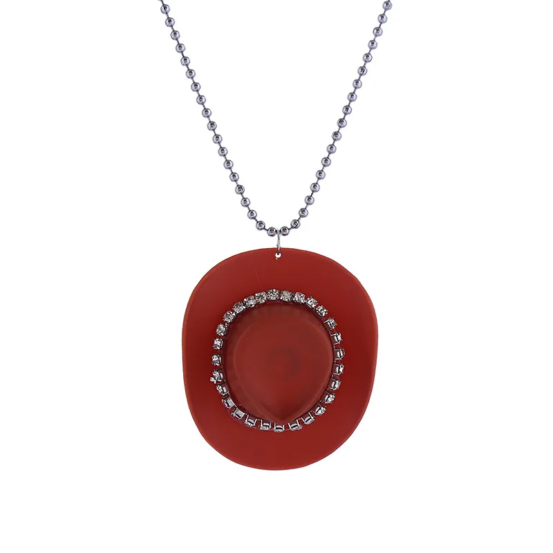 1566	Collar sombrero cafe-aleacion