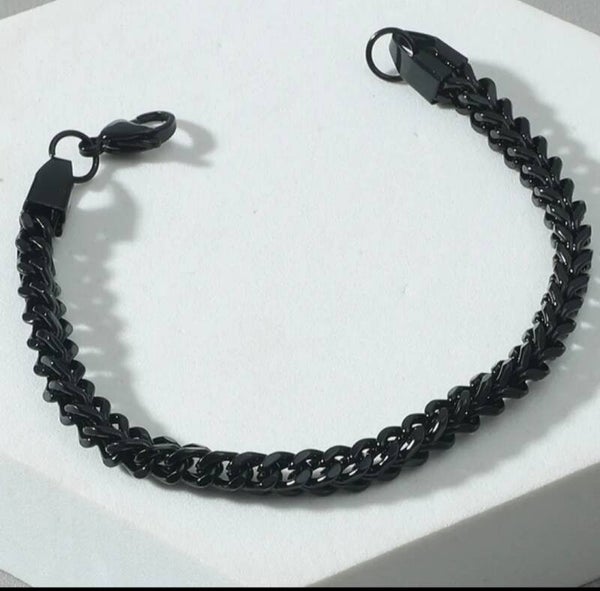 Pulsera Eslabones Negra