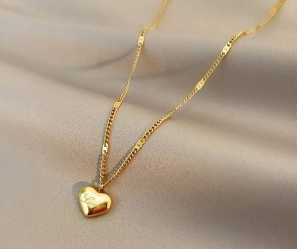 506 Collar dije corazon dorado