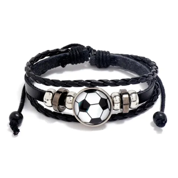 1522	 Pulsera futbol-cuero sintetico