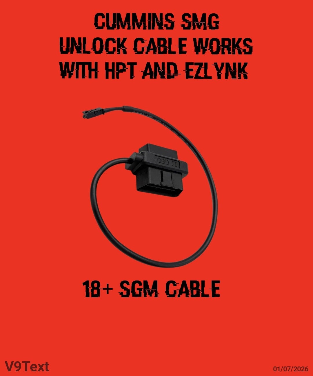 18+ CUMMINS SGM CABLE