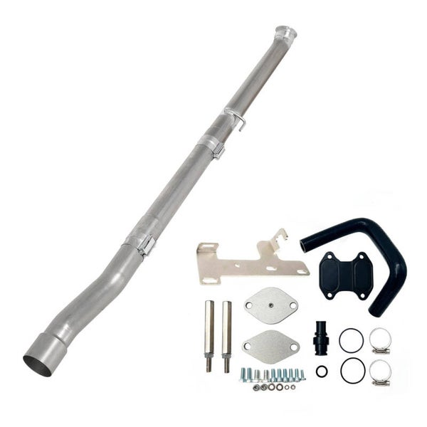4" 2019-2021 6.7 Cummins DPF Delete Race Pipe Dodge Ram 2500 Ram 3500 W/EGR KIT