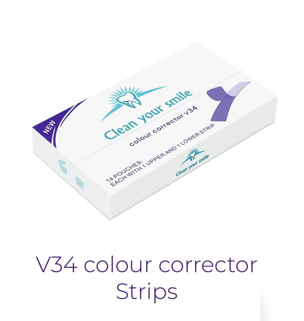 Clean your smile colour corrector strips