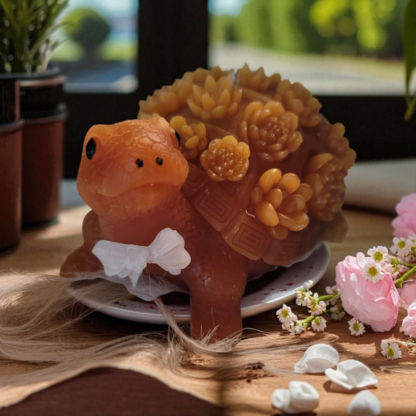 Außergewöhnliche Blumenschildkröte