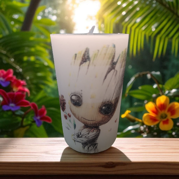 Kerzen mit Serviettentechnik - Die besondere Kerze