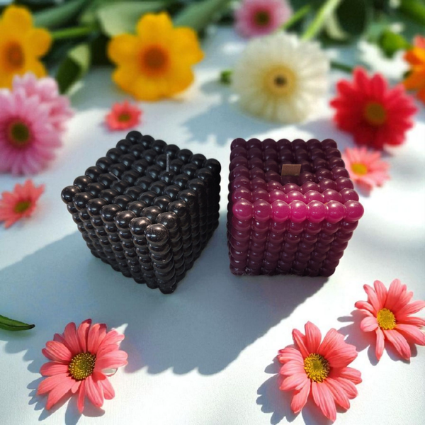 Rießen Bubblekerze mit Holzdocht