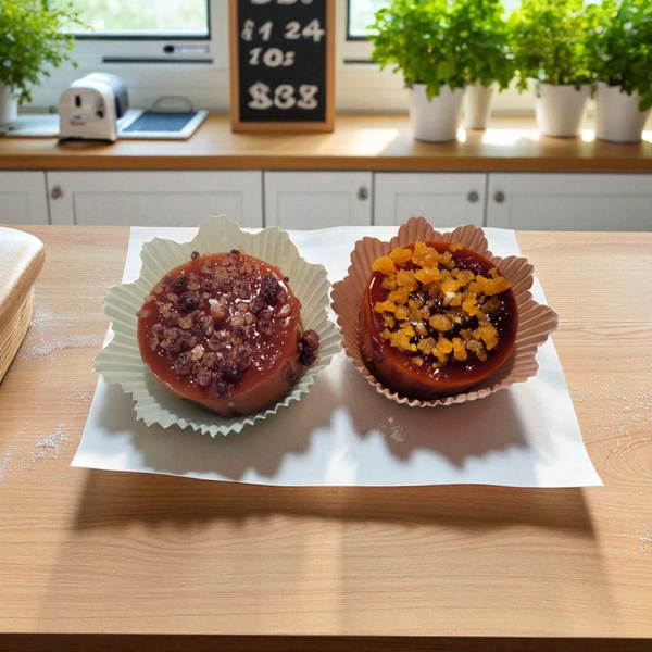 Runde Törtchen mit Schokoduft oder Cappuccinoduft