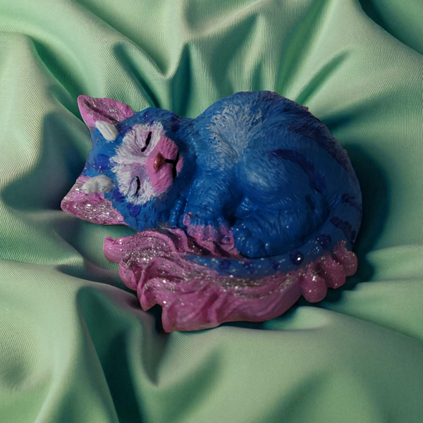 3D Teufelskatze - Handbemalt