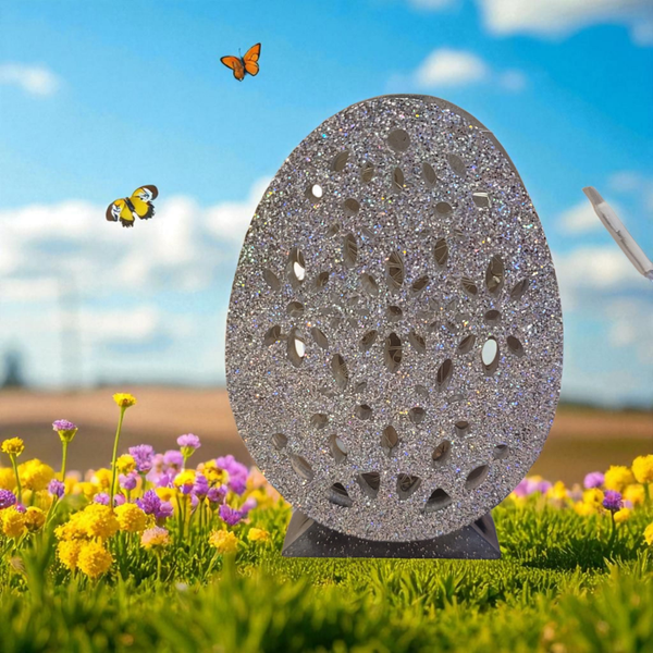 Osterei mit Beleuchtung und Sockel