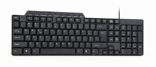 Multimedia toetsenbord zwart USB US Layout