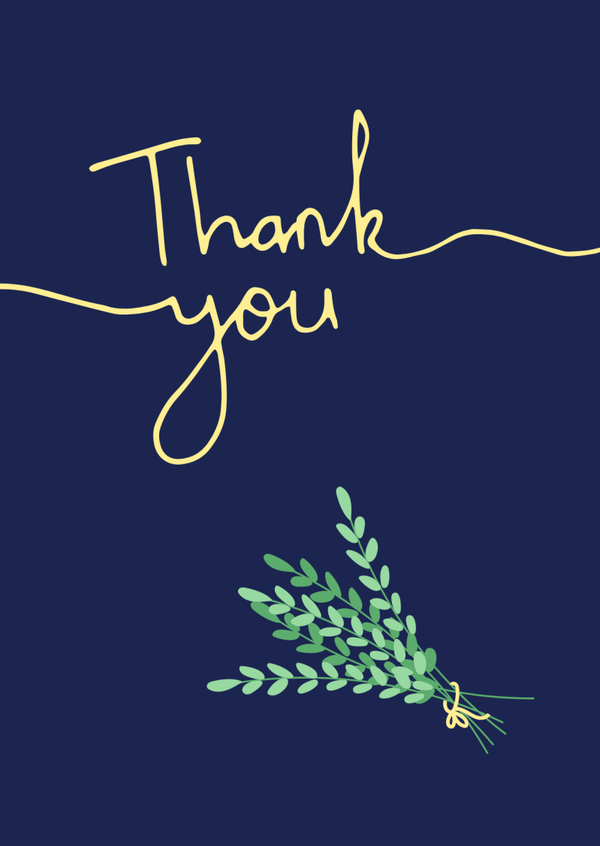 Kaart "Thank You"