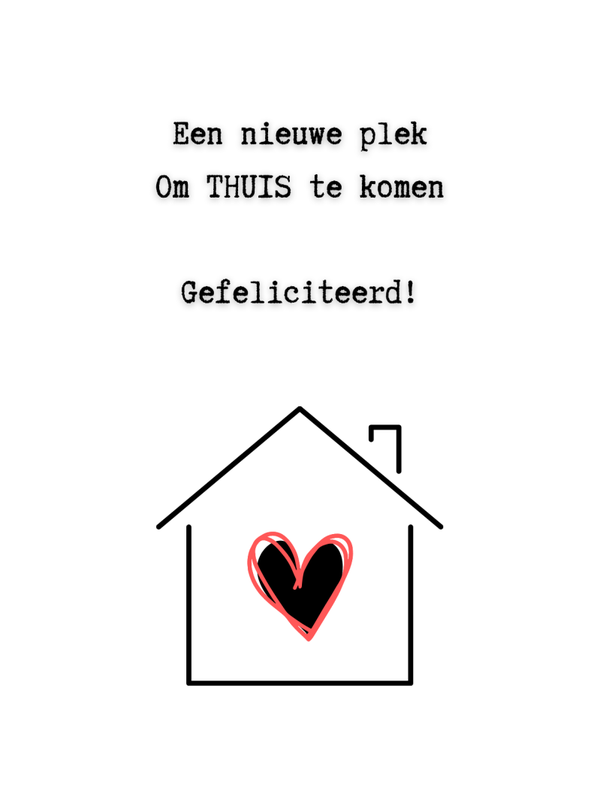 Kaart "Een nieuwe plek"