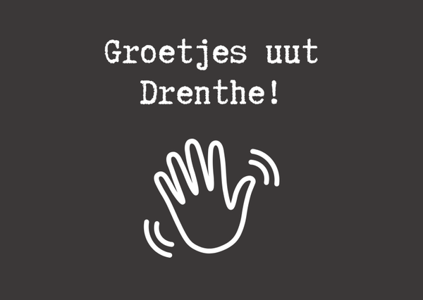 Gevouwen Kaart "Groetjes"