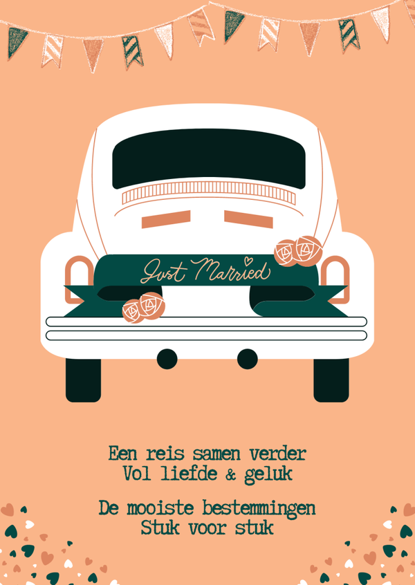 Gevouwen Kaart "Huwelijk"