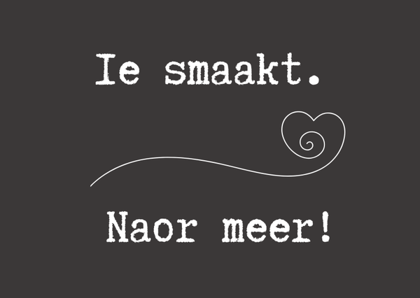 Gevouwen Kaart "Noar. Meer"
