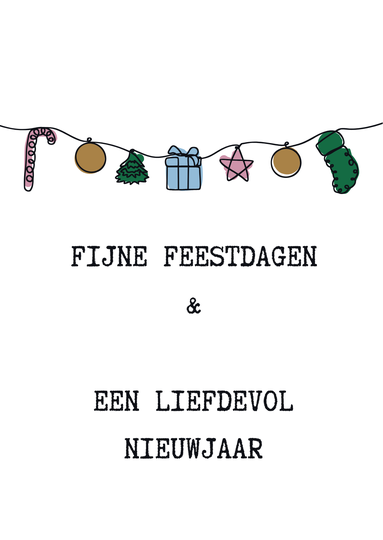 Ansicht Kerstkaart Kerstslinger