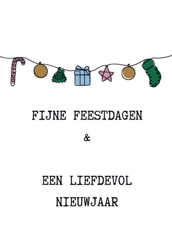Ansicht Kerstkaart Kerstslinger