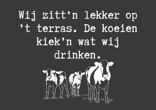 Gevouwen Kaart "De koeien"