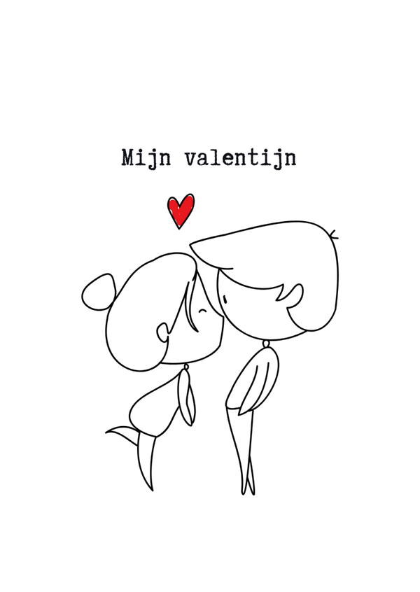 Kaart "Mijn Valentijn"