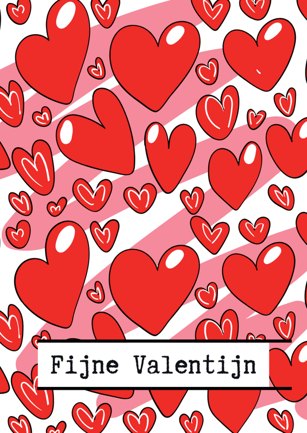 Kaart "Fijne Valentijn"
