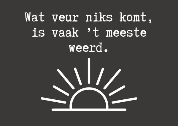 Gevouwen Kaart "Meeste weerd"