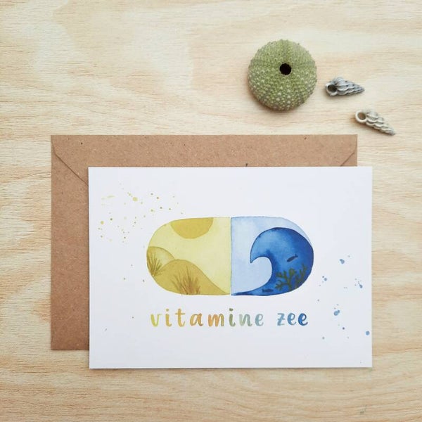 wenskaart "vitamine zee"