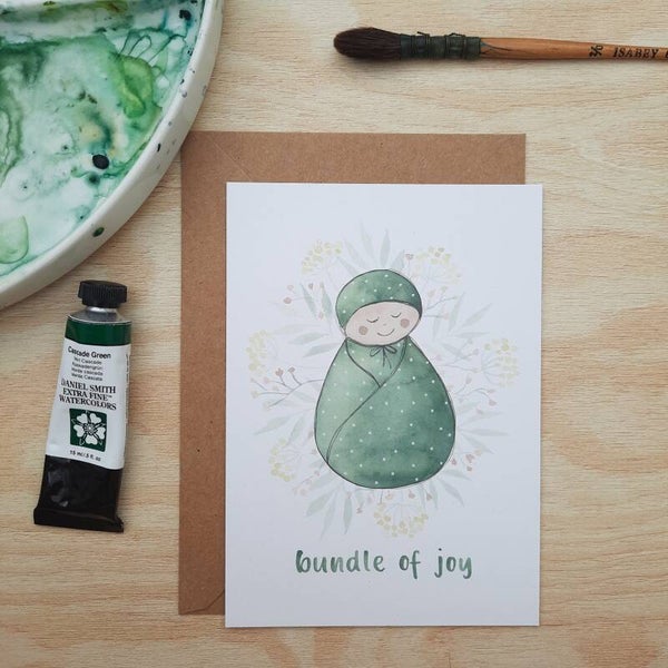 wenskaart "bundle of joy"