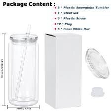 20 Ounce Snow Globe Cup
