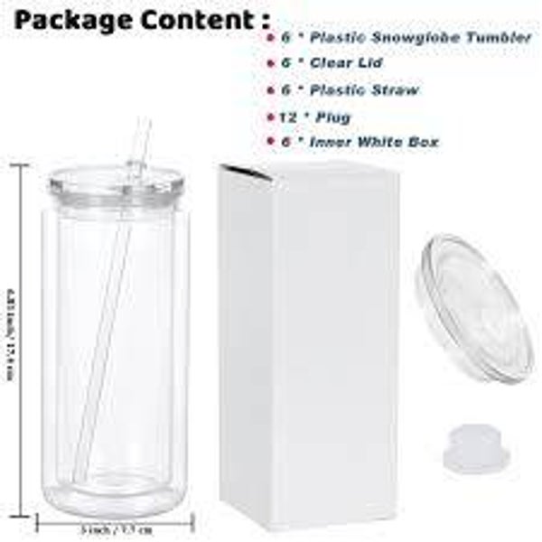 20 Ounce Snow Globe Cup