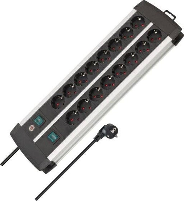 Brennenstuhl Premium-Alu-Line 16-voudige stekkerdoos
