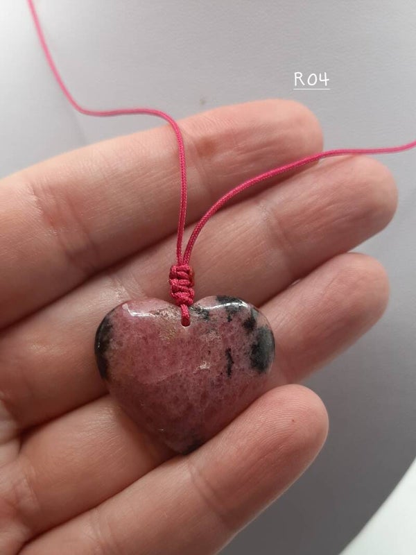 Collier rhodonite R04