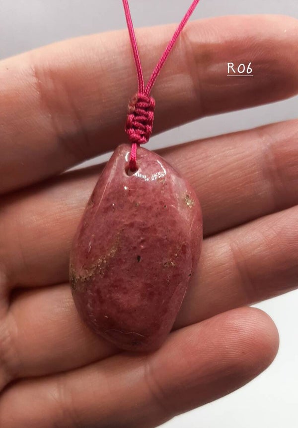 Collier rhodonite R06