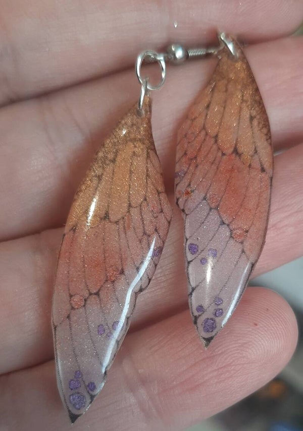 Boucles d'oreilles aile de fée d'Harmonia