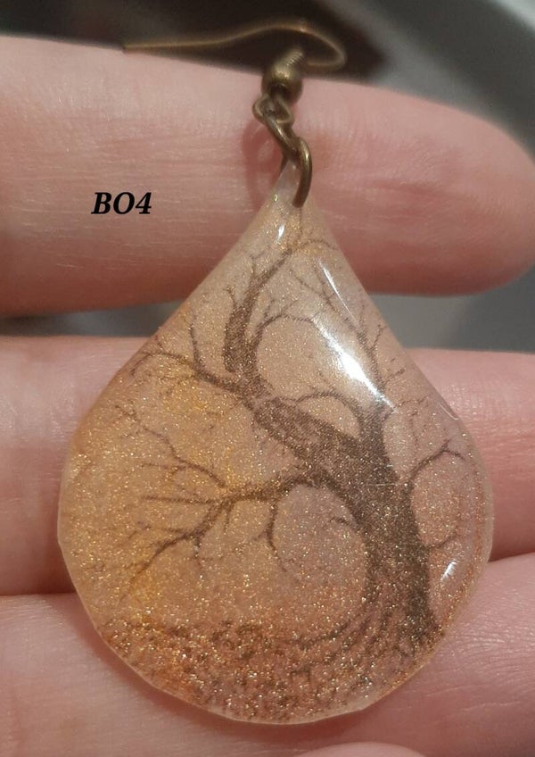 Grandes boucles d'oreilles forêt d'Harmonia