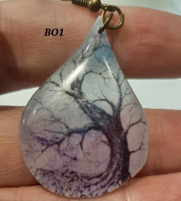 Grandes boucles d'oreilles forêt d'Harmonia